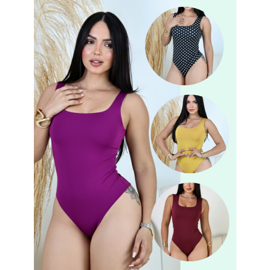 Body Regata - M ao GG - Diversas cores - Tecido Suplex Premiun - C/ fecho. em Oferta na Shopee
