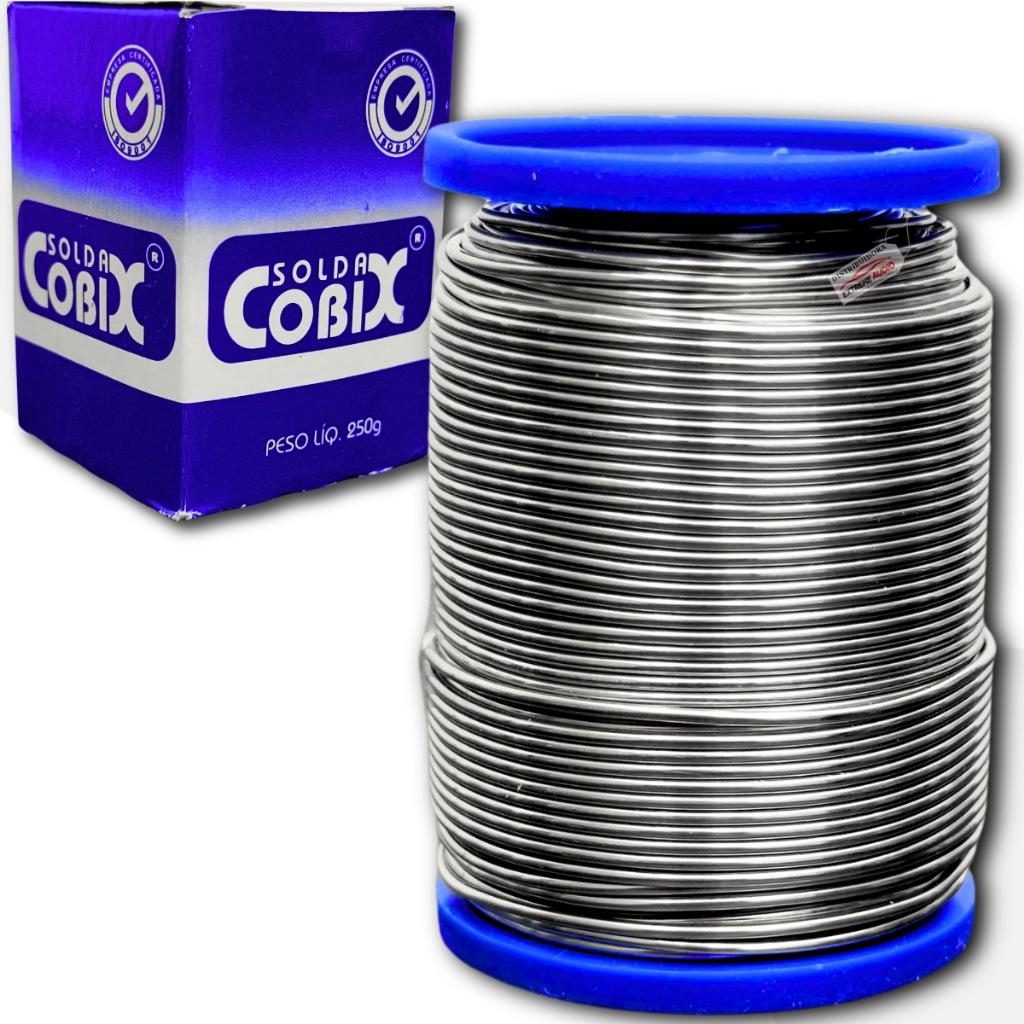 Solda Estanho Cobix 60X40 1.0Mm 250 G Com Fluxo