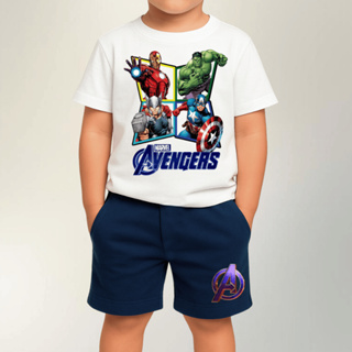 Conjunto Bermuda+Camiseta Menino Infantil Avengers em Oferta na Shopee
