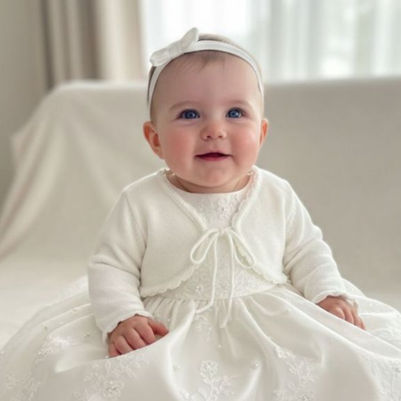 Casaco  Casaquinho Bebe Recem Nascido Bolero Tricô Unissex Fofinho Batizado Aniversário Social Festa