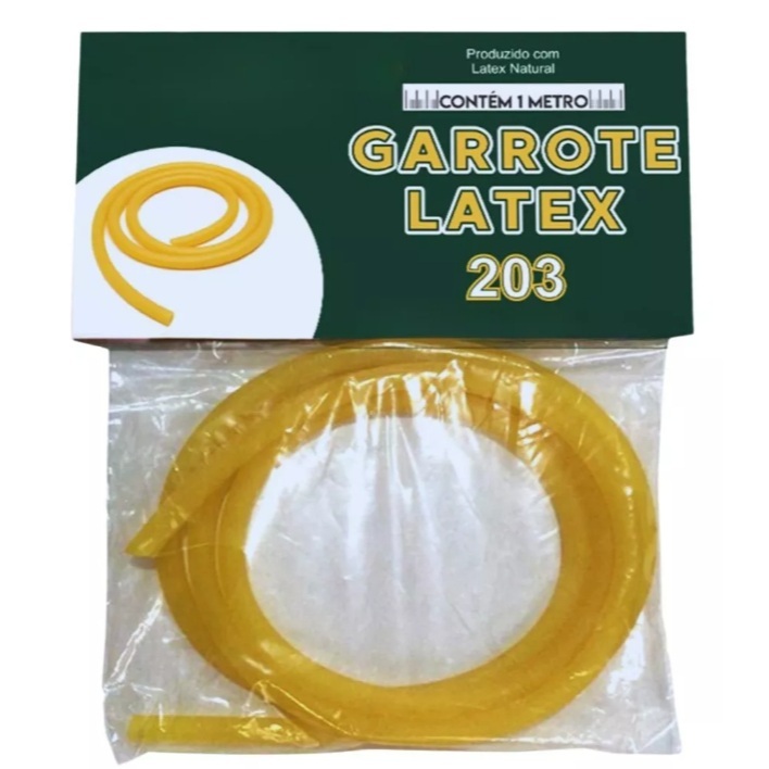 Kit 6 ou 10 - Tubo de Látex 203-  1 metro em Promoção Garrote Borracha Elástico Estilingue