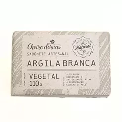Sabonete de Argila Branca 100% Vegetal - Cheiro de Ervas
