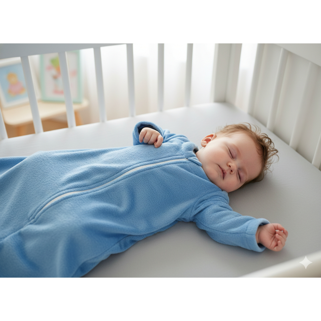 Saco De Dormir Bebe Com Manga Longa Soft Casulo De Bebe Frio