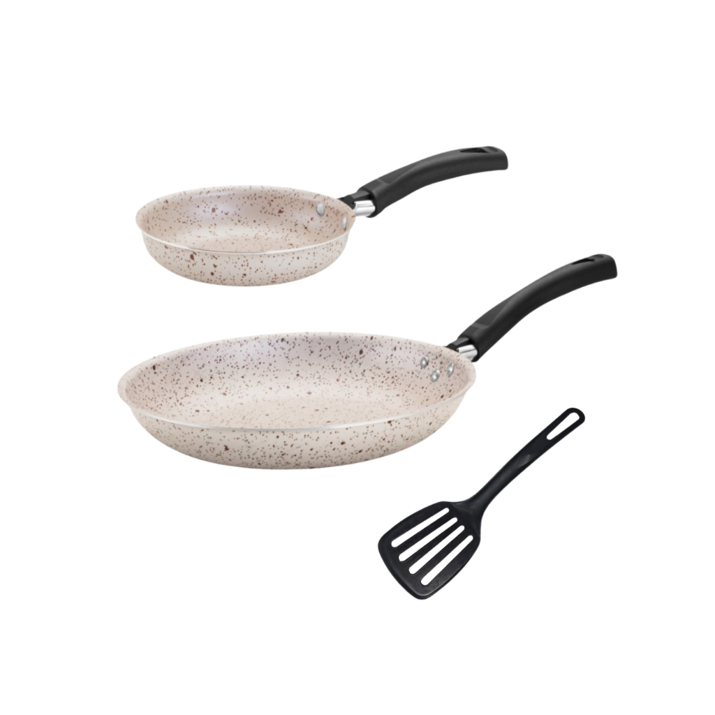 Kit Frigideira Ovo + Frigideira Panquequeira N22 Antiaderente + Espátula