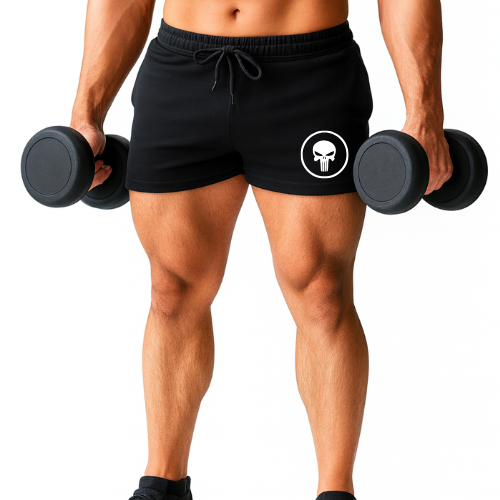 Bermuda Short Curto Dry-fit Sport  Treino Intenso Masculino Leve Confortável Seca Rápido Fitness Academia S K U L L em Oferta na Shopee