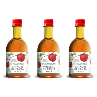 Vinagre de Maça Natural Almaromi 400ml 3 Unidades em Oferta na Shopee