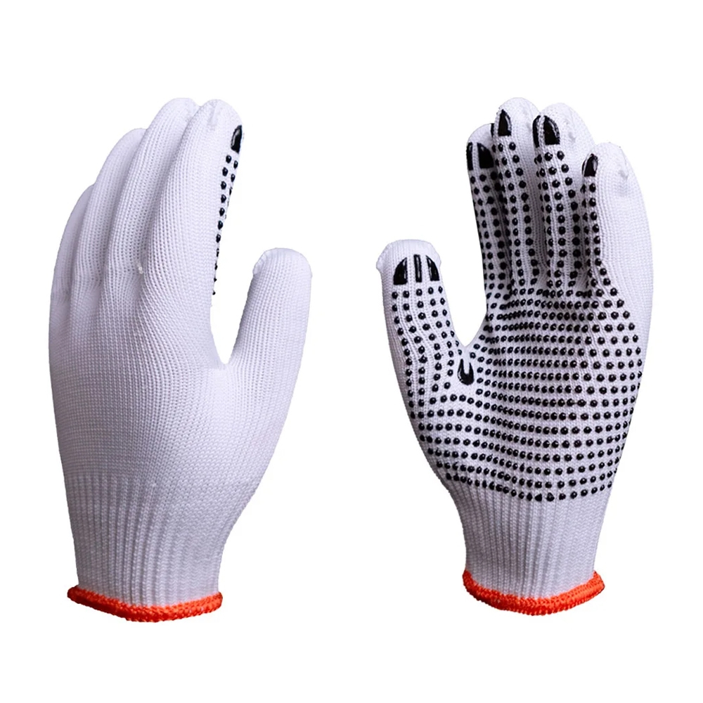 Luva Imbat Tricotada Helanca 6 Fios Pesada Branca com Pigmento - Embalagem com 12 Pares em Oferta na Shopee