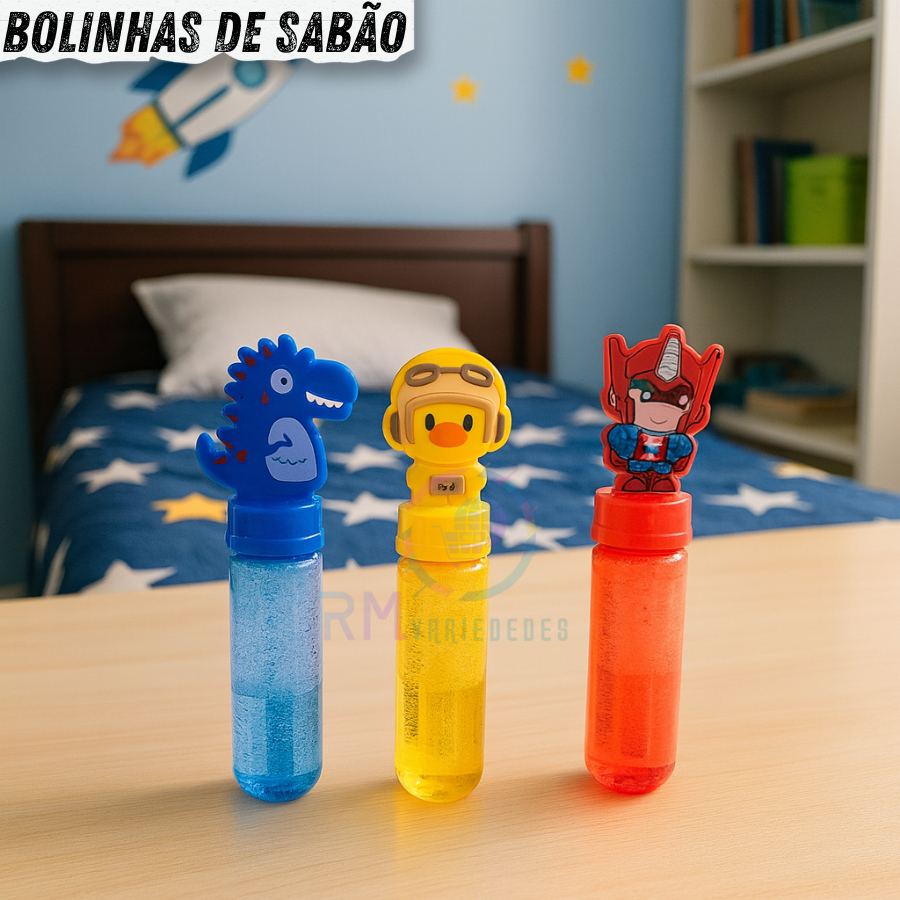Bolhas de Sabão Bolinha de Sabão Kit Lembracinha Festa Brinquedo Infantil Escolar