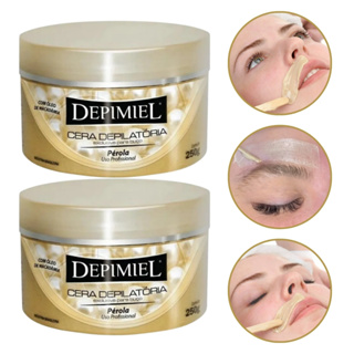 Kit 2 Cera Depimiel Depilatória Pérola para Buço 250gr em Oferta na Shopee