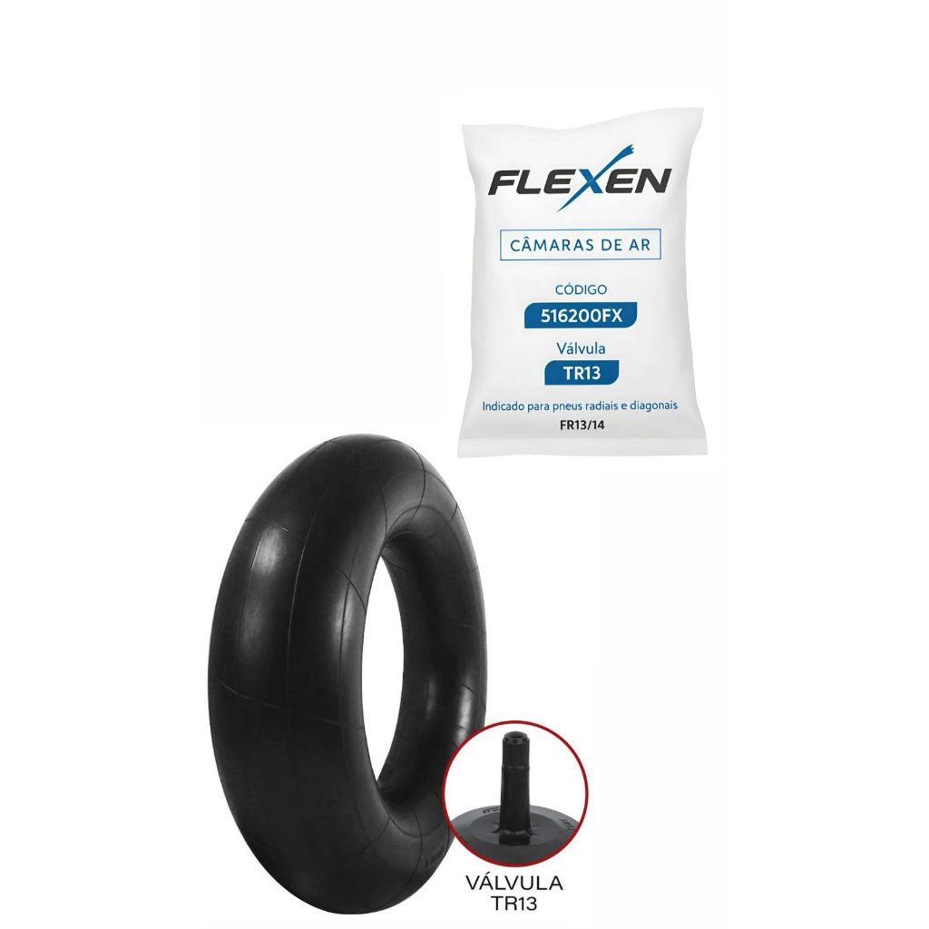 kit 02 Câmaras De Ar Aro 13 14 Para Pneu Com Ou Sem Camara Flexen / Vulcan