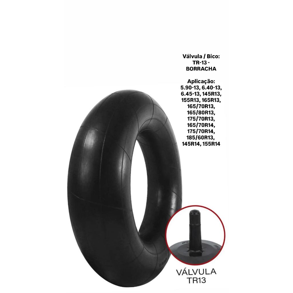 Câmara De Ar Aro 13 14 Para Pneu Com Ou Sem Camara Flexen Carro Passeio Pneus 175/70-13 E 175/65-14 · foto 2