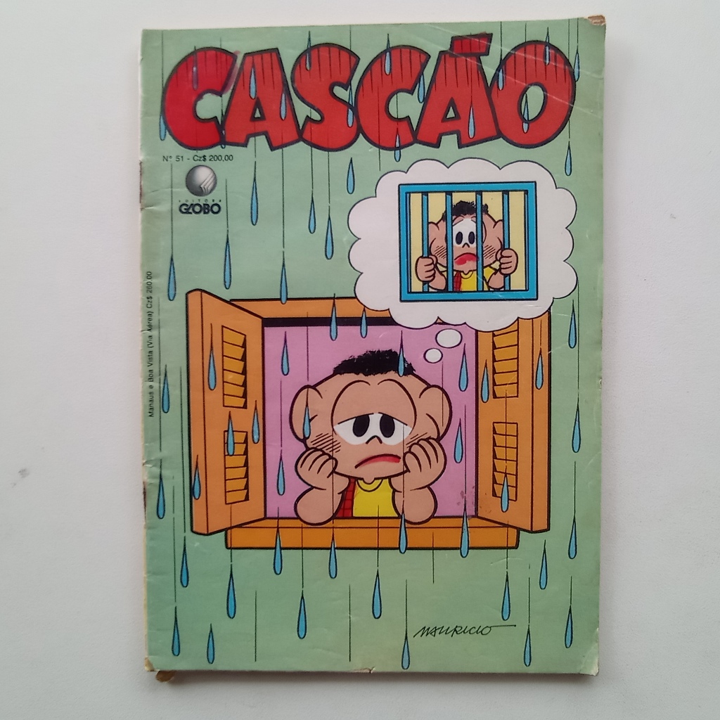 Gibi Cascão nº 51 - Turma da Mônica - Ed. Globo - 1988