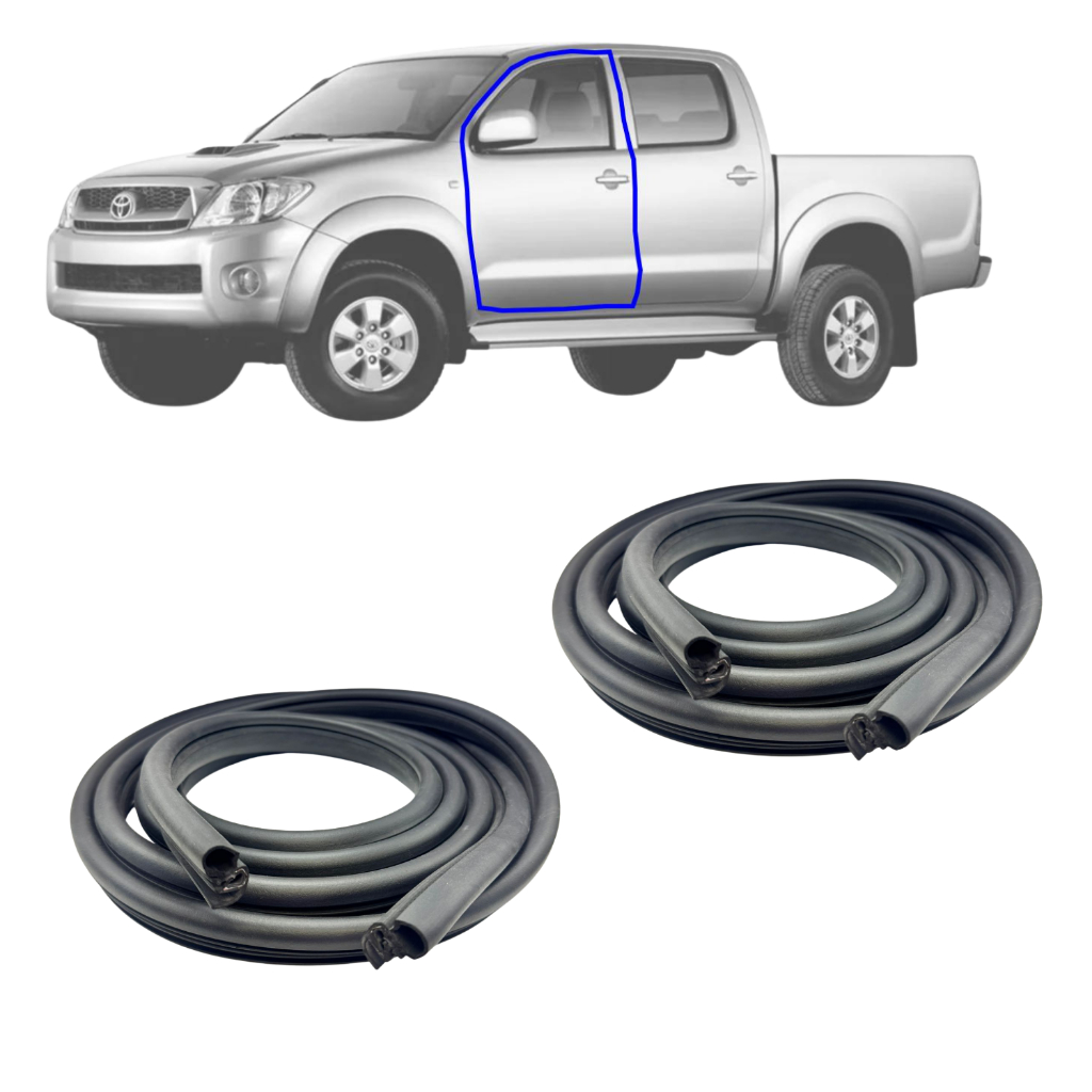 Borracha Vedação guarnição Porta da Hilux  2005 a 2024 Dianteira ou Traseira