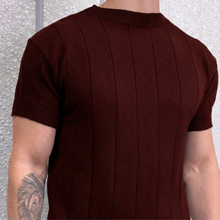 Camiseta Masculina Tricô Modal Social Esporte Fino Poliamida
