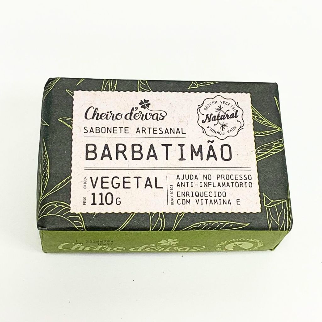 Sabonete de Barbatimão 100% Vegetal - Cheiro de Ervas em Oferta na Shopee