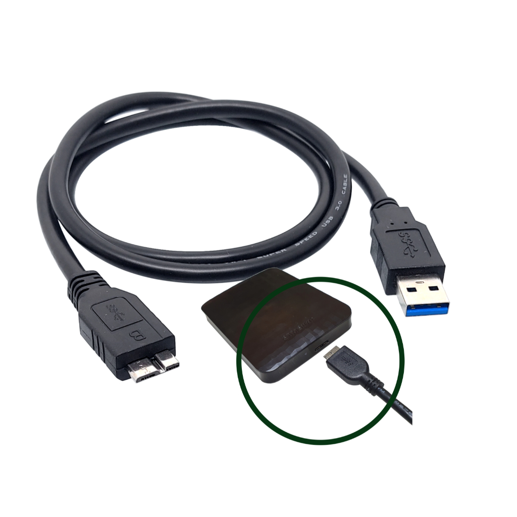 Cabo Usb para Hd externo entrada Usb Micro B 3.0 velocidade 4.8 Gbps 0,60 cm
