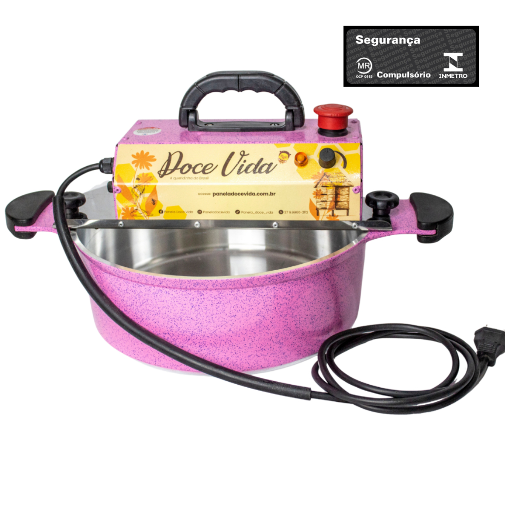 Panela Mexedora Misturadora para Doces e Recheios Bivolt 30cm 6,0 Litros