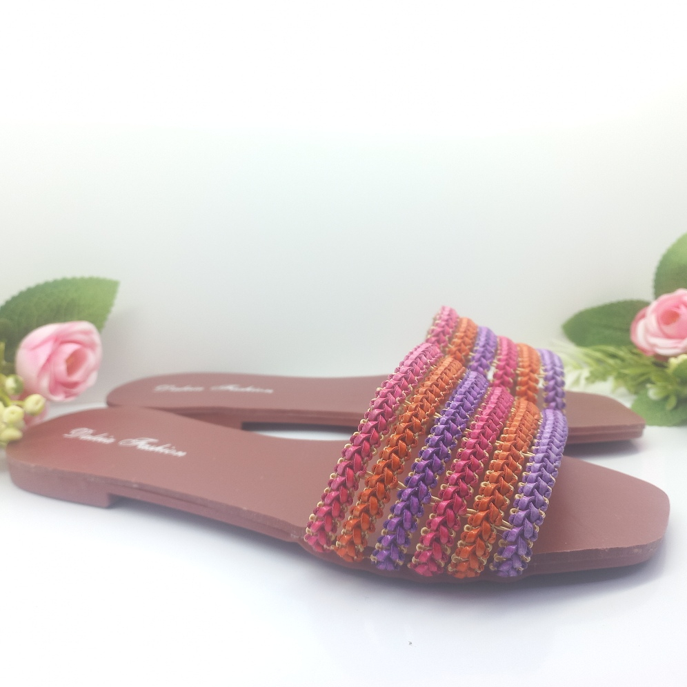 Sandália rasteirinha feminina Daleia Fashion moda praia