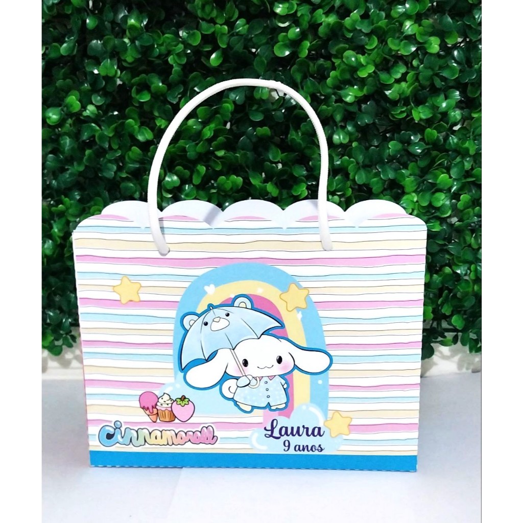 SACOLINHA SURPRESA CINNAMOROLL- PARA MONTAR -LEMBRANCINHAS INFANTIL-SACOLINHAS PERSONALIZADAS