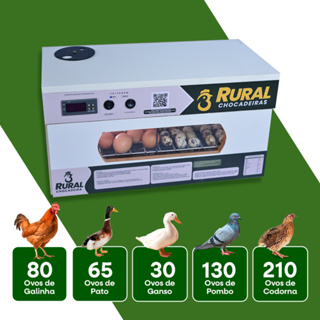 Chocadeira Elétrica de 80 ovos de Galinha ou 150 ovos de Codorna + APP 2025 em Oferta na Shopee