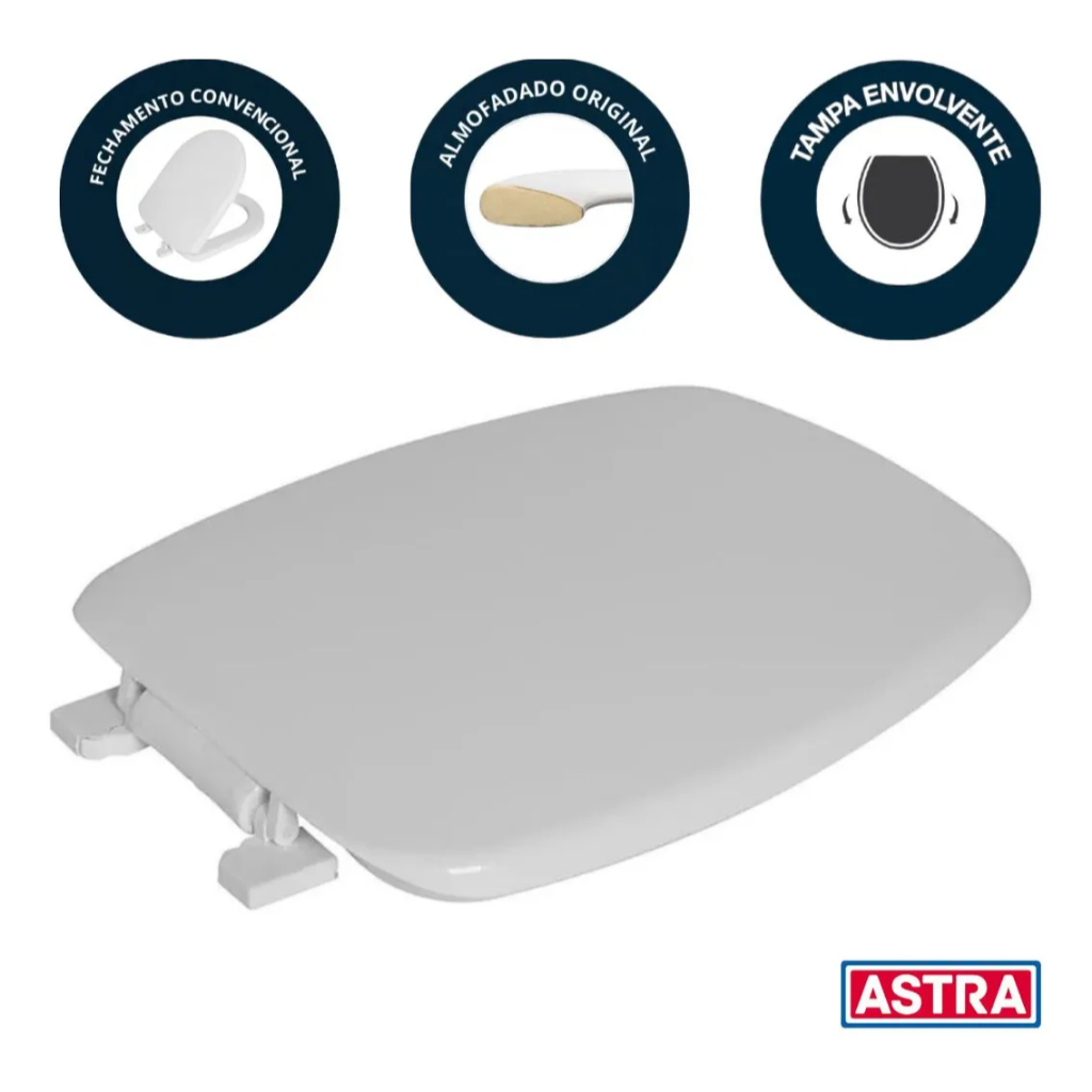 Assento Almofadado Celite Fit/Versato Branco - Astra