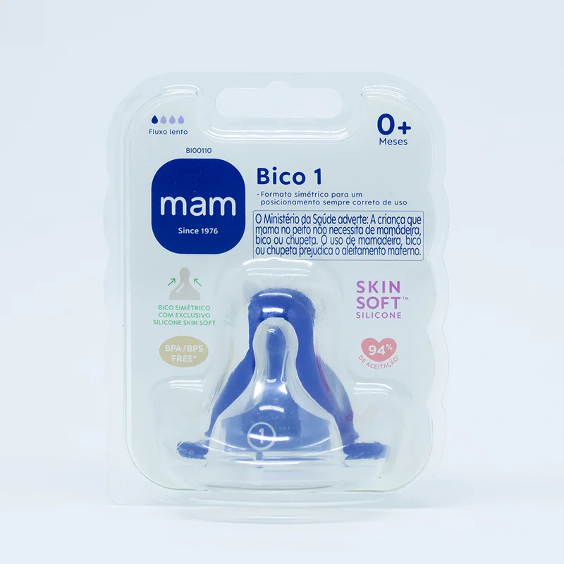 BICO DE MAMADEIRA MAM Nº 1 FLUXO LENTO 0+