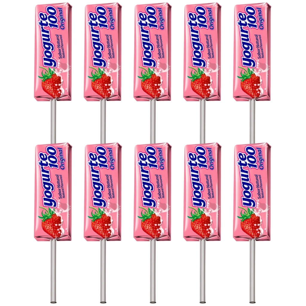 Kit 10 Unidades Pirulito Mastigável Yogurte 100 Dori Doces Infantil em Oferta na Shopee