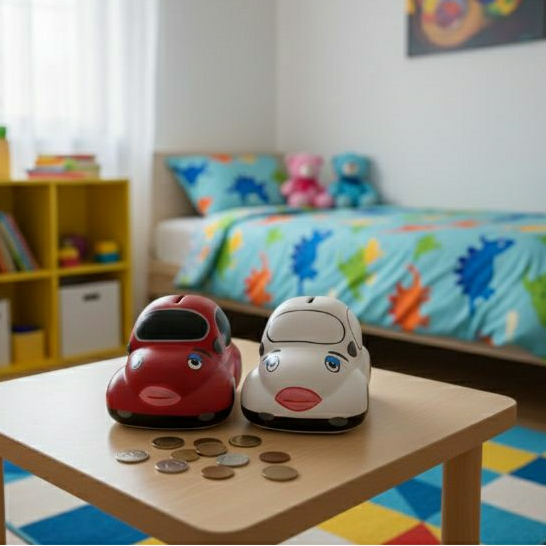 Cofre cofrinhos de Fusca Carrinhos em Cerâmica Porta  Moedas Decoração Quarto Promoção mais vendido