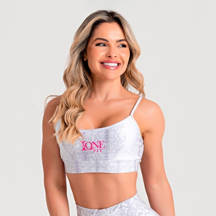 Top Feminino Academia Blackout Alta Sustentação Forro Duplo Zero Transparência BUZIOS - LAONEFIT