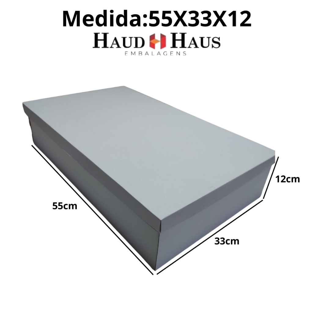 Kit 5 Caixas de Papelao 55x33x12  - Auto Montavel Para Calçados Botas Lembrancinhas - (MELHOR PREÇO)