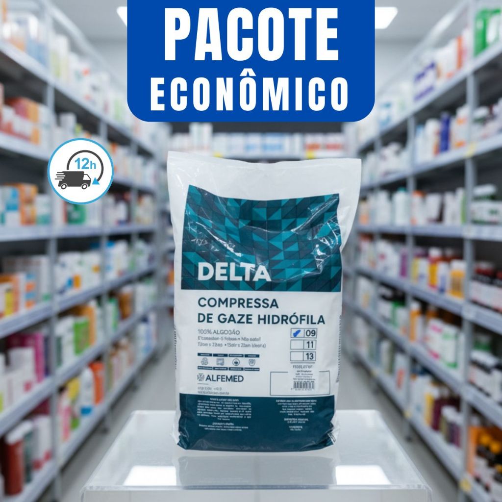 Pacote Compressa De Gaze 500 Unidades 13 Fios 9 Fios Soft Hidrófila Gazes Descartável Anvisa Soft