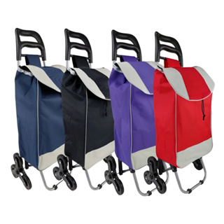 Carrinho De Feira Compras 6 Rodas Sobe Escada 30 Kg Dobrável Multiuso Portátil Reforçado Aço Resistente Espaçoso em Oferta na Shopee