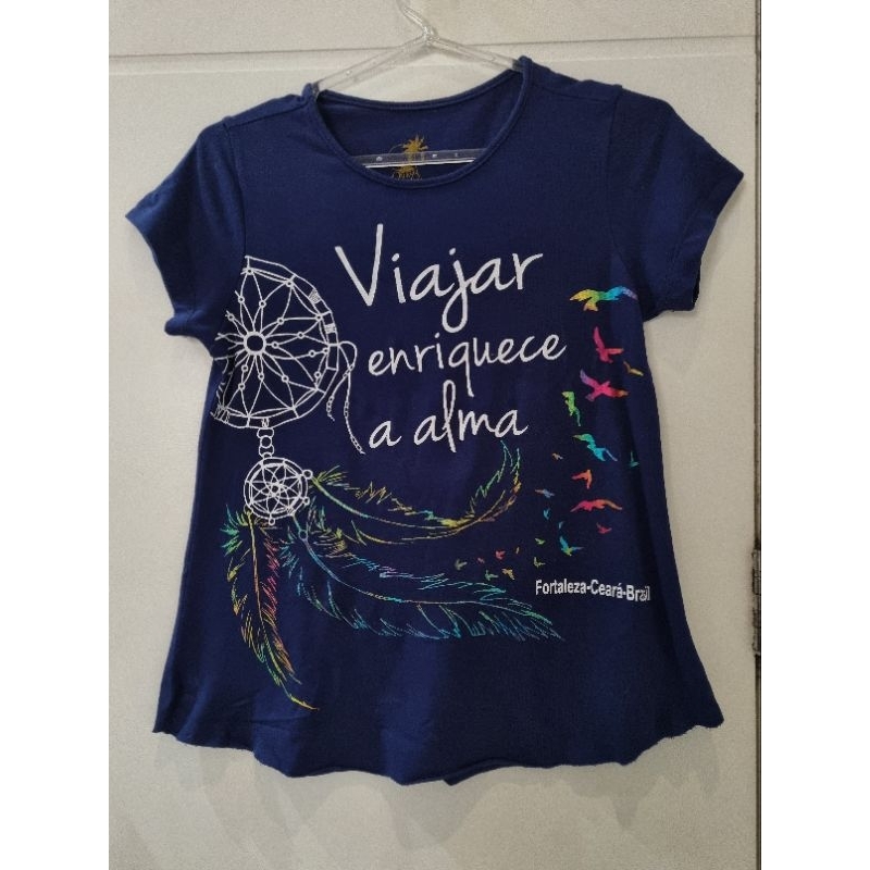 blusa viajar enriquece a alma fortaleza Ceará Brasil