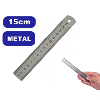 Régua Aço Inox 15 Cm Patchwork Artesanato Scrapbook Barato em Oferta na Shopee