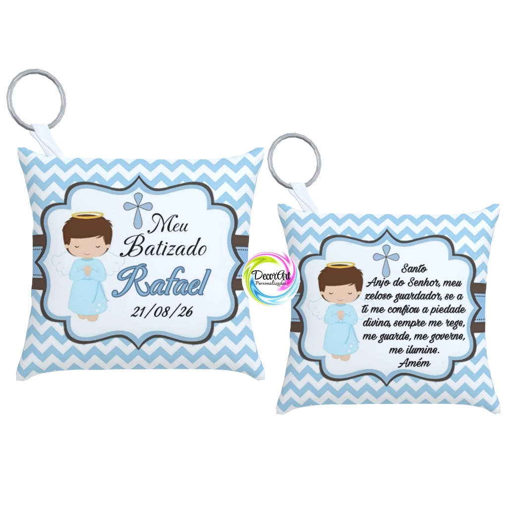 20 almochaveiros personalizados de batizado meu batizado batismo lembrancinhas para paroquia anjinho