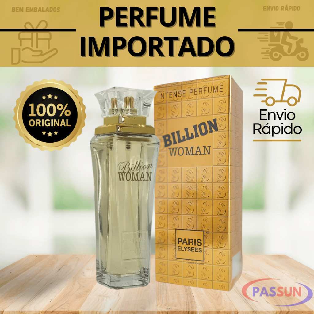 Billion Woman Paris Elysees Perfume Feminino Eau de Toilette 100ml: Onde Comprar | BuscaProdutos