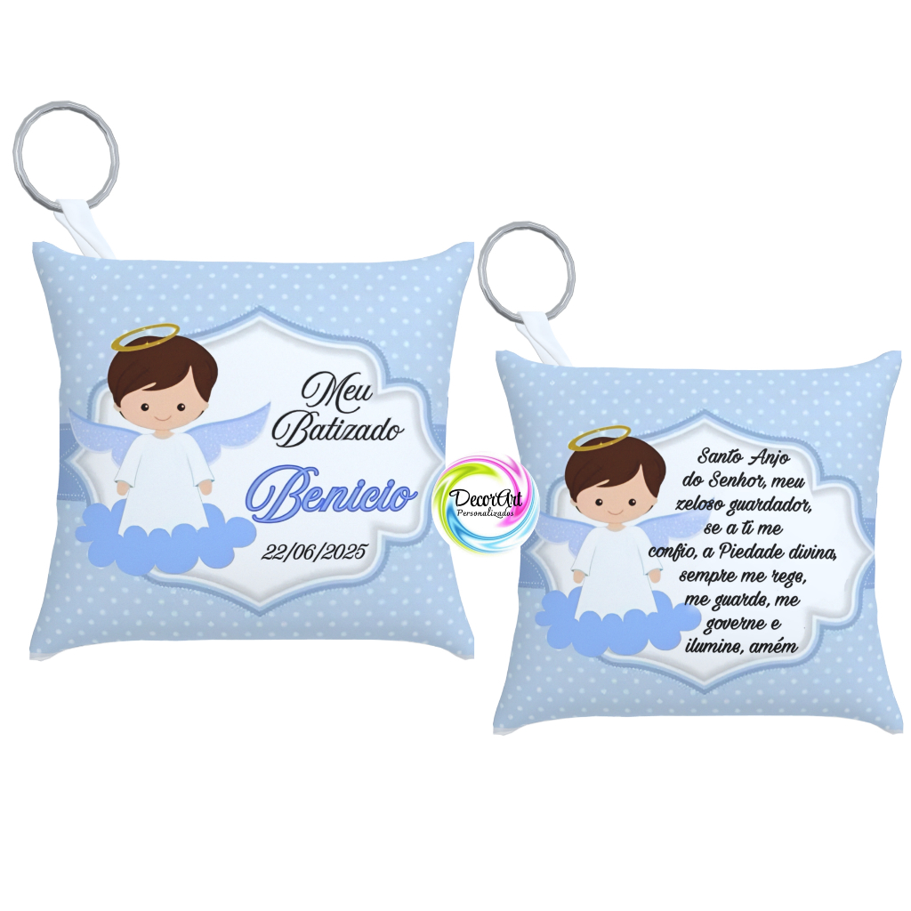 20 almochaveiros personalizados de batizado meu batizado batismo lembrancinhas para paroquia anjinho
