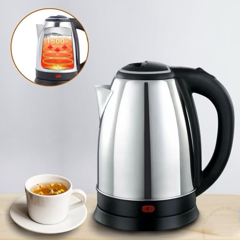 Chaleira Elétricas Jarra Eletrica Inox 1,8L 110V 220V Térmica Café Chá Água Quente Desligamento Automático Ferve Rápido