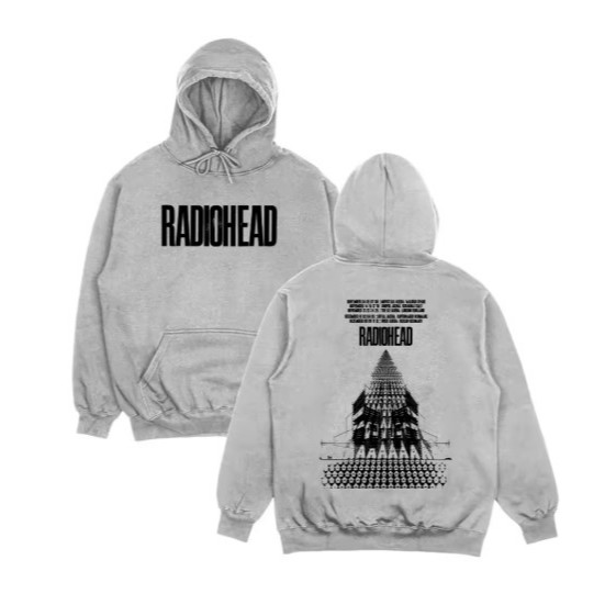 Moletom com capuz da banda de rock Radiohead, modelo "Return To The Road European Tour", estilo hip hop, tamanho grande,