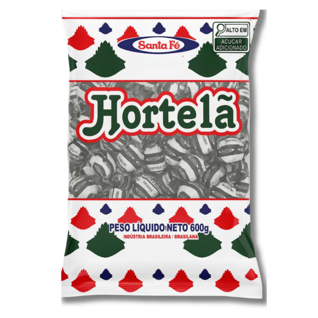 Bala de Hortelã Santa Fé 600g – Refrescante e Tradicional Sabor Intenso em Oferta na Shopee