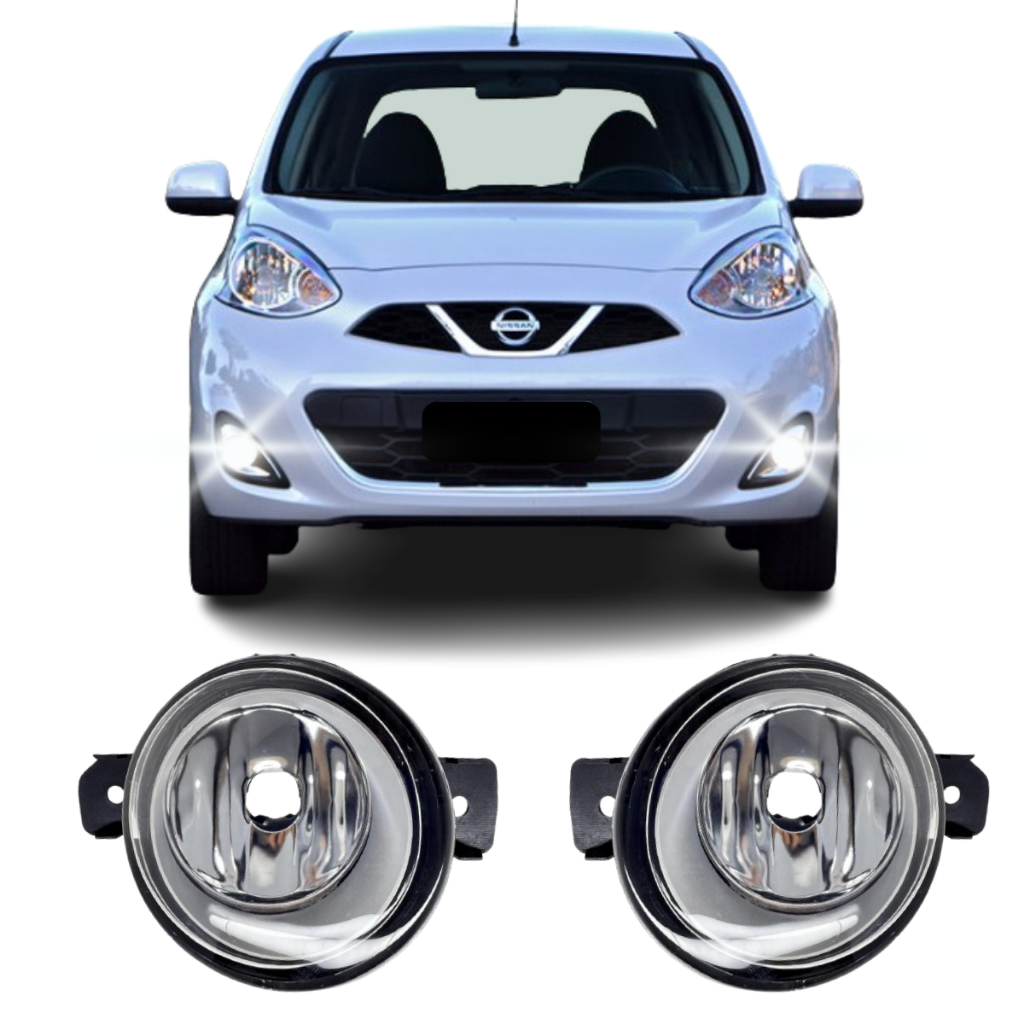 Farol de Milha Nissan March 2012 2013 2014 2015 2016 2017 2018 2019 2020 em Oferta na Shopee