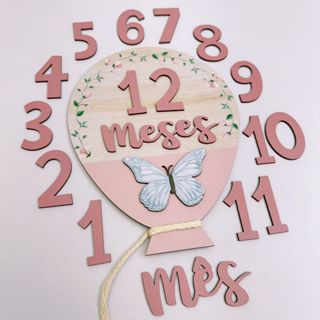 Kit Mesversário Balão - Jardim Borboleta Menina em Oferta na Shopee