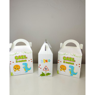 Kit Maletinha Personalizada Dinossauro Baby Kit PEGUE E MONTE festa Dinossauro Baby