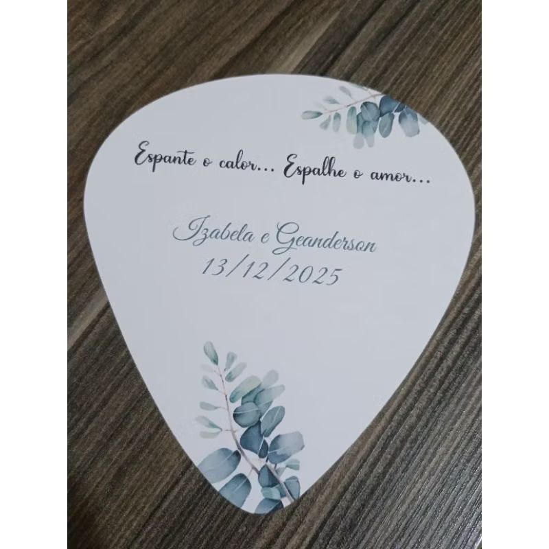 kit Ventarola/Leque Personalizado Casamento/Debutante - Abanador