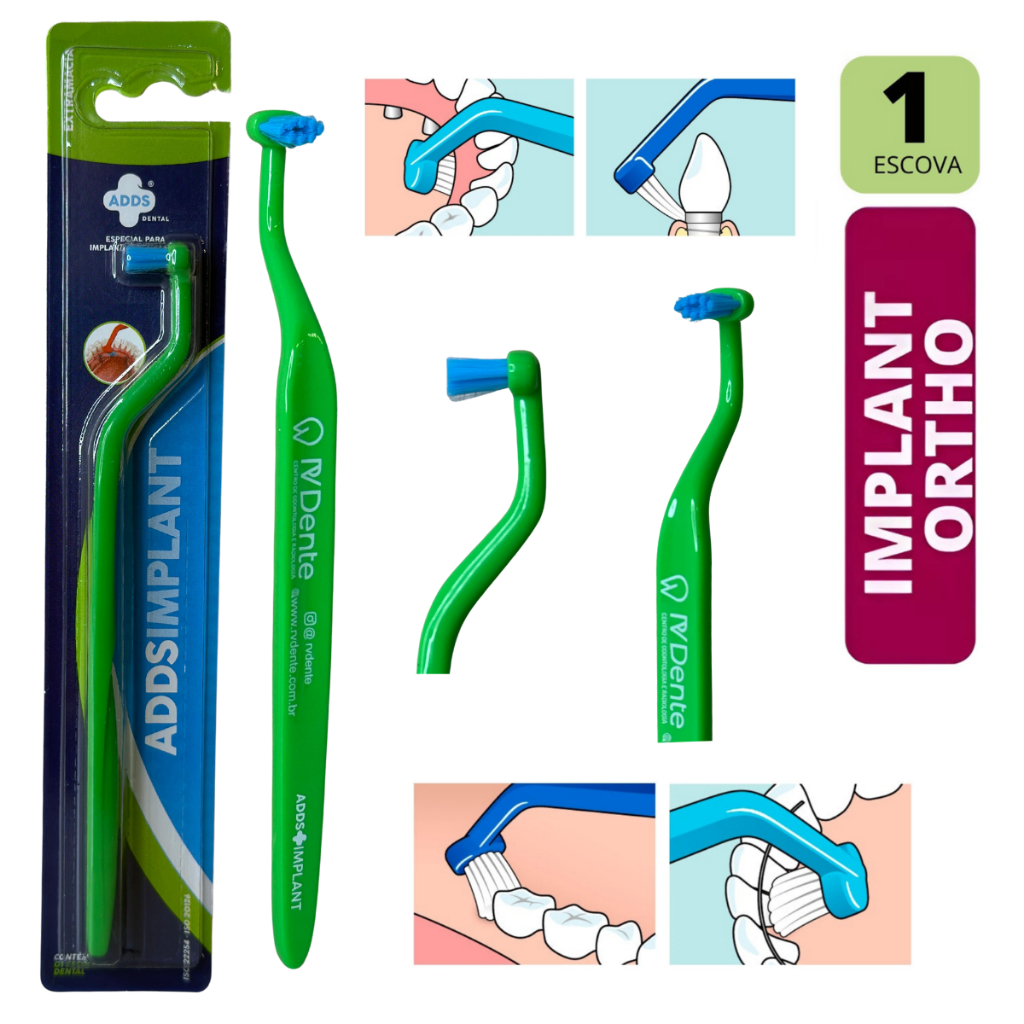 Escova Dental Para Protese Protocolo Implante Rv Dente