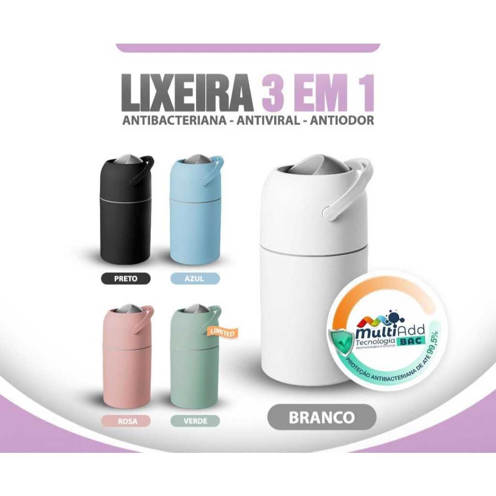 Lixeira Antiodor para quarto de Bebe,Pet,Fraldas,Banheiro Lixeira 3 em 1 Magica Pet em Oferta na Shopee