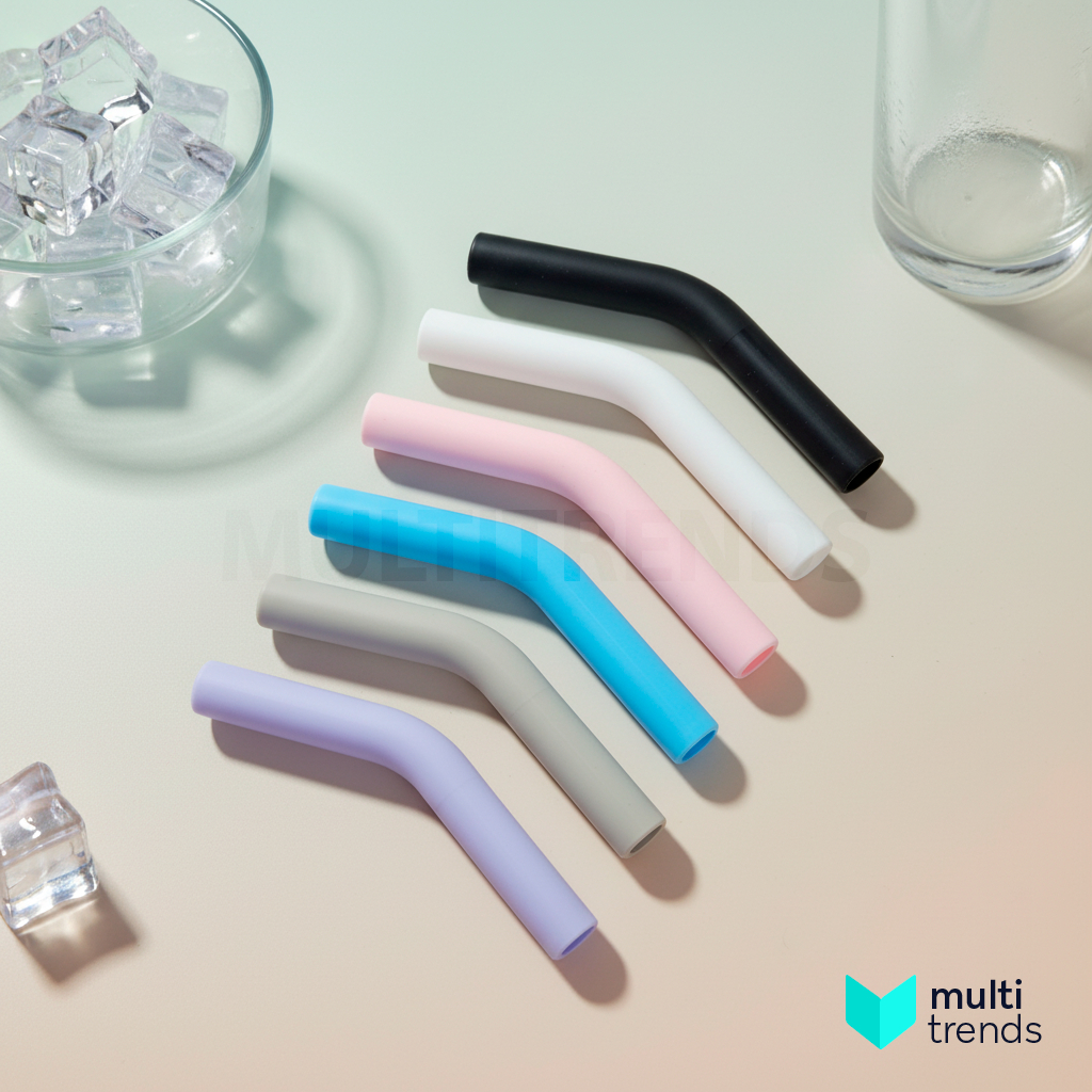 Ponta de Silicone Para Canudos de 8mm - Confortável, Segura e Reutilizável em Oferta na Shopee