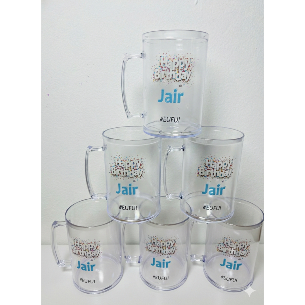 15 Canecas de Acrílico Personalizada | Festa Infantil, Corporativo e Datas Especiais e Lembrancinhas