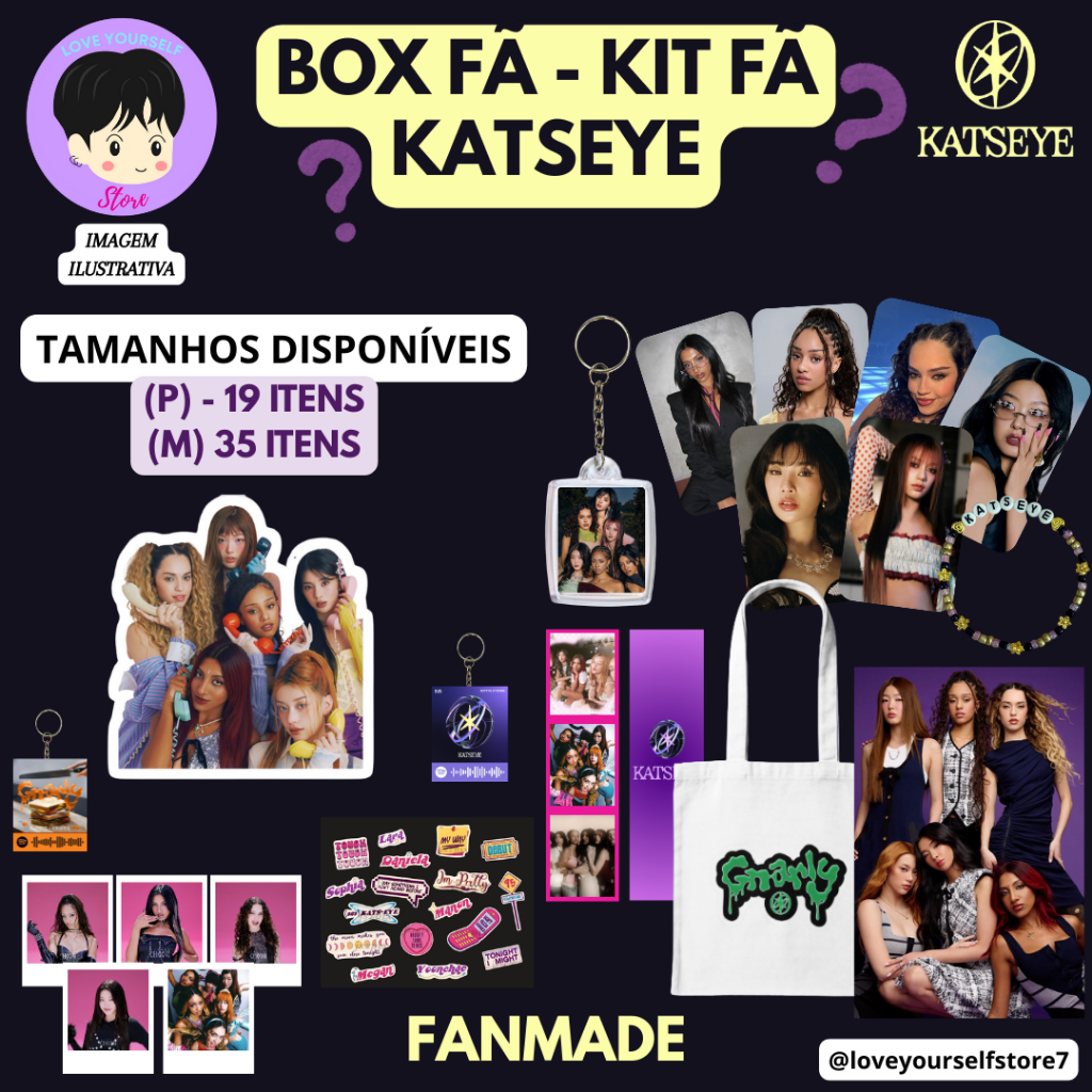 BOX FÃ KATSEYE - KIT FÃ - FANMADE
