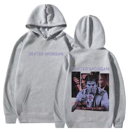 Dexter morgan padrão hoodie 2025 outono/inverno masculino feminino casual moda retro puro algodão hoodie street wear